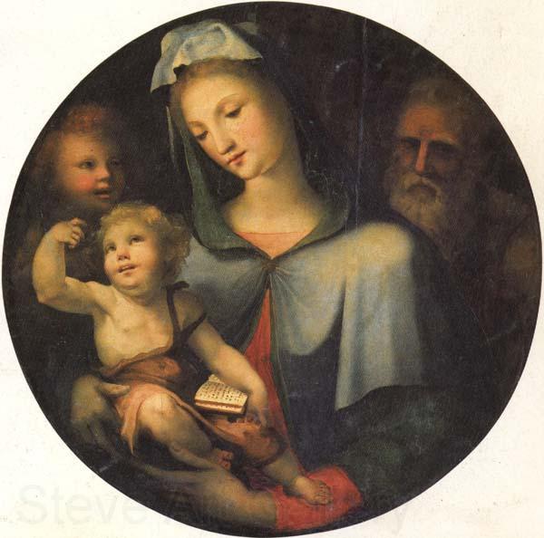 Domenico Beccafumi The Holy Family with the Young St.John Norge oil painting art